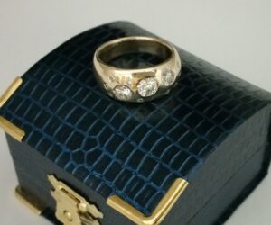 14k Yellow Gold and Diamond Scatter Ring by Jeff Loehr