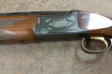 Hand Engraved Browning Citori Gold Inlay by Jeff Loehr