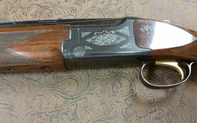 Hand Engraved Browning Citori Gold Inlay by Jeff Loehr