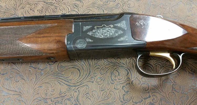 Hand Engraved Browning Citori Gold Inlay by Jeff Loehr