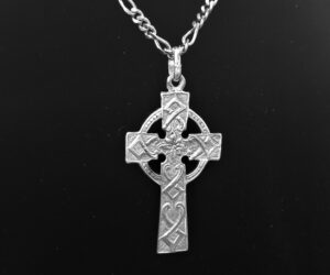 Silver Cross Hand Carved by Jeff Loehr