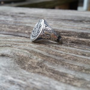 Hand Engraved Past Masters Mason Ring (2)