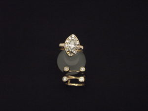14K Diamond Marquis Halo with Guard (2)