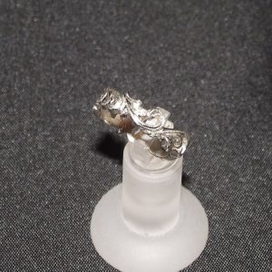 White Gold Hand Carved